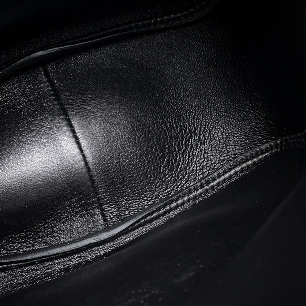 Prada Vitello Daino Logo Leather Handbag Black - Picture 9 of 12